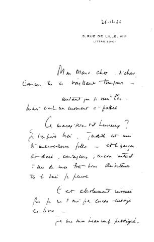 Lettres de Jacques à Marc Lacan