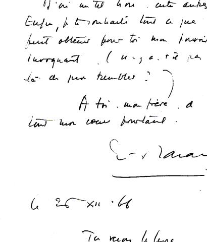 Lettres de Jacques à Marc Lacan